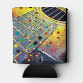 Gitarren Strings Musikalische Wasserfarbe Dosenkühler (Rückseite)