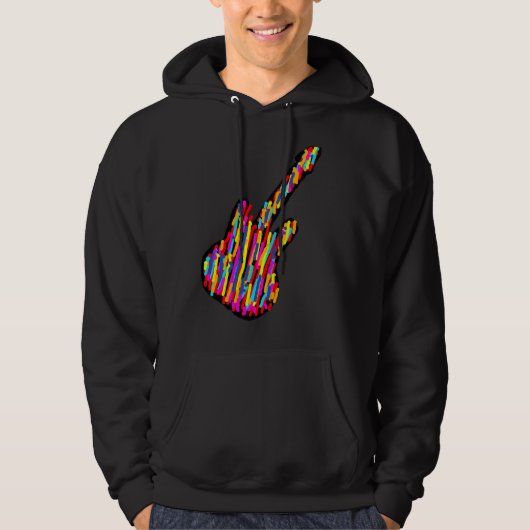 Gitarren-Sweatshirt Hoodie (Vorderseite)