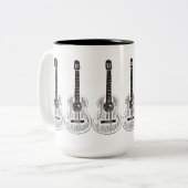 Gitarren-Tasse 2013 Zweifarbige Tasse (Vorderseite Links)