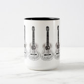 Gitarren-Tasse 2013 Zweifarbige Tasse (Mittel)