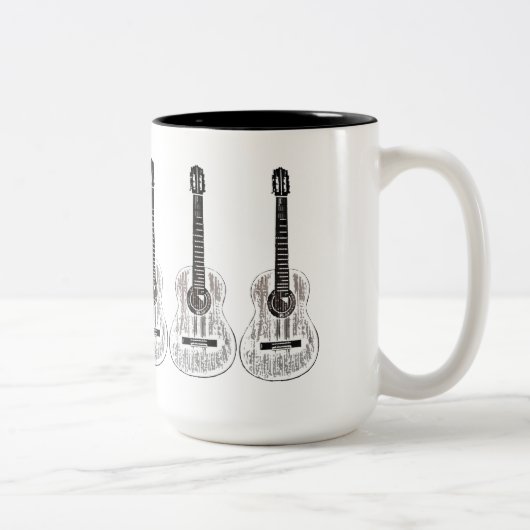 Gitarren-Tasse 2013 Zweifarbige Tasse (Rechts)