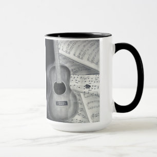 Gitarren-u. Blatt-Musik-Tasse Tasse
