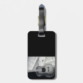 Gitarren-u. Notenen-Gepäckanhänger Gepäckanhänger (Rückseite vertikal)