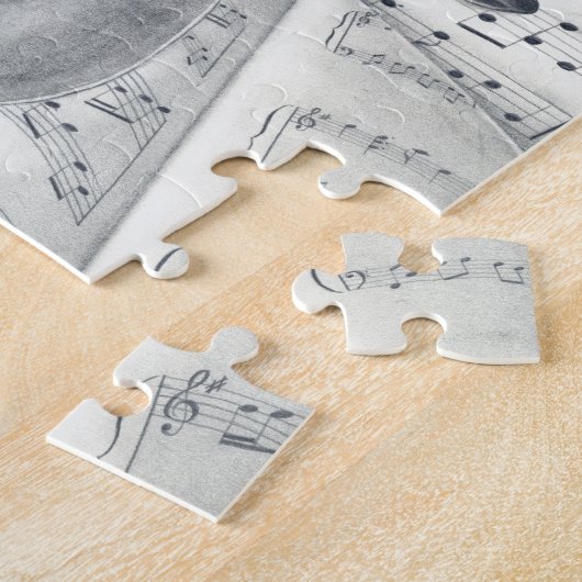 Gitarren-u. Notenen-Puzzlespiel Puzzle (Seite)