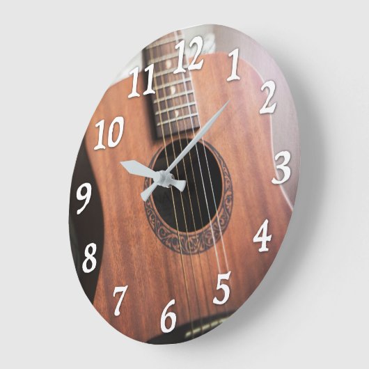 Gitarren-Uhr Große Wanduhr (Winkel)