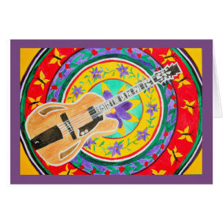 Gitarren-und Mandala-Aquarell