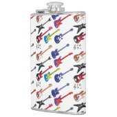 Gitarren und Musiknoten Flachmann (Links)