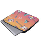 Gitarren und Roller-Skate von Natasha Us Laptopschutzhülle (Vorne Knopf)