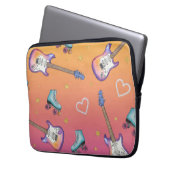 Gitarren und Roller-Skate von Natasha Us Laptopschutzhülle (Vorderseite Links)