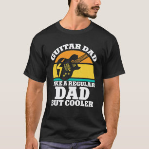Gitarren-Vater wie ein normaler Vater, aber cooler T-Shirt