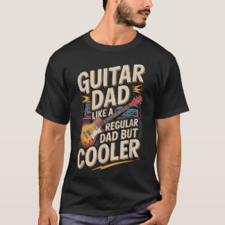 Gitarren-Vater wie ein normaler Vater, aber cooler T-Shirt