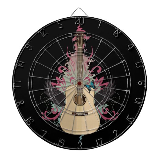 Gitarren-Vibes Dartscheibe (vorne)