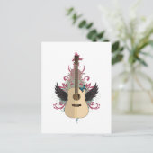 Gitarren-Vibes Postkarte (Stehend Vorderseite)