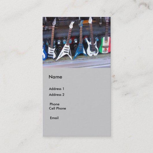 Gitarren Visitenkarte (Vorderseite)