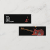 Gitarren-Visitenkarte Mini Visitenkarte (Vorne/Hinten)