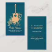 Gitarren-Visitenkarte Visitenkarte (Vorne/Hinten)