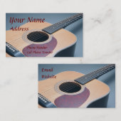 Gitarren-Visitenkarte Visitenkarte (Vorne/Hinten)