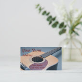 Gitarren-Visitenkarte Visitenkarte (Stehend Vorderseite)