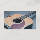 Gitarren-Visitenkarte Visitenkarte (Rückseite)