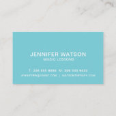 Gitarren-Visitenkarte Visitenkarte (Rückseite)