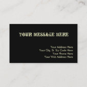 Gitarren-Visitenkarten Visitenkarte (Rückseite)