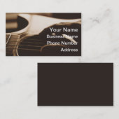 Gitarren-Visitenkarten Visitenkarte (Vorne/Hinten)