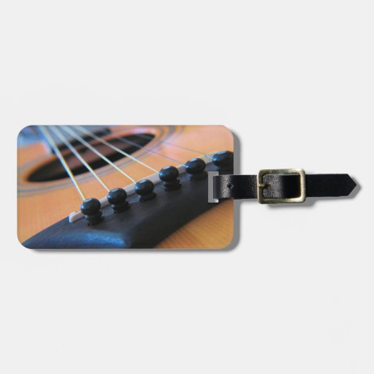 Gitarren-Zeichen Gepäck- oder Identifizierungmarke Gepäckanhänger (Vorderseite horizontal)