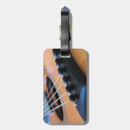 Gitarren-Zeichen Gepäck- oder Identifizierungmarke Gepäckanhänger (Rückseite vertikal)