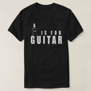 Gitarrenakkord A ist für Gitarre T-Shirt