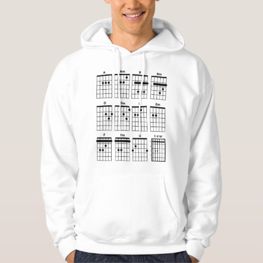 Gitarrenakkorde Hoodie (Vorderseite)