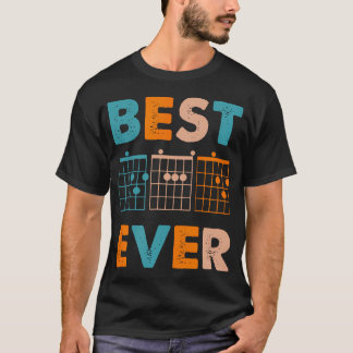 Gitarrenakkordspieler Lehrer Bester Vater Aller Ze T-Shirt