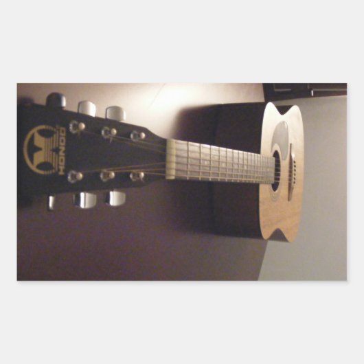 Gitarrenaufkleber Rechteckiger Aufkleber (Vorderseite)