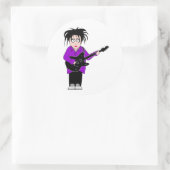 Gitarrenaufkleber Runder Aufkleber (Tasche)