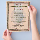 Gitarrenauflage oder Flyer (Hand)