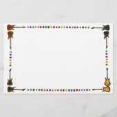 Gitarrenausrüstung Briefpapier (Vorderseite)