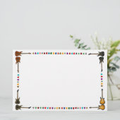 Gitarrenausrüstung Briefpapier (Stehend Vorderseite)