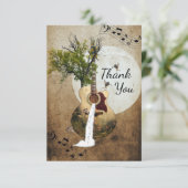 Gitarrenbaum Dankeskarte (Stehend Vorderseite)