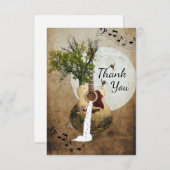 Gitarrenbaum Dankeskarte (Vorne/Hinten)