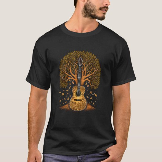 Gitarrenbaum des Lebens Gitarrenbaum T-Shirt (Vorderseite)