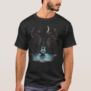 Gitarrenbaum-Rock auf Gitarre Grafischer See m T-Shirt