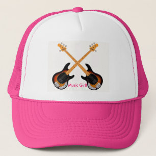 Gitarrenbild für Girl's Trucker-Hut Truckerkappe