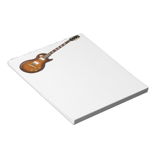 Gitarrenbild Notizblock (angewinkelt)