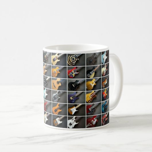 GitarrenCollage Kaffeetasse (VorderseiteRechts)