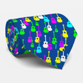 GitarrenCollage Krawatte (Gerollt)