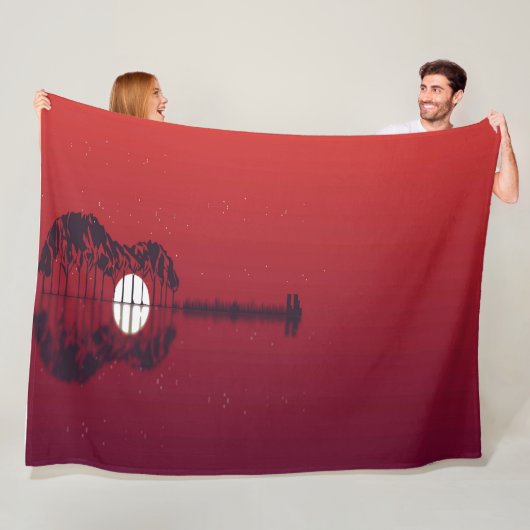 Gitarrencove Fleecedecke (Beispiel)