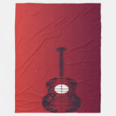 Gitarrencove Fleecedecke (Vorderseite)