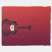 Gitarrencove Fleecedecke (Vorderseite (Horizontal))