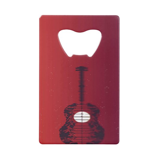 Gitarrencove Geldbeutel Flaschenöffner (Vorderseite)