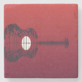 Gitarrencove Steinuntersetzer (Vorderseite)