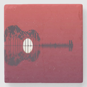 Gitarrencove Steinuntersetzer